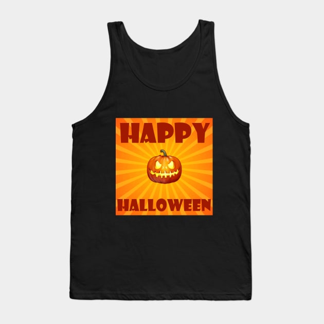 Shirt Fun Funny Pattern Top Halloween Pumpkin Costume Adult T-Shirt Tank Top by presstex.ua@gmail.com